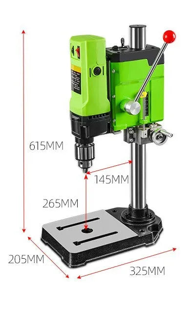 240W bench drill milling machine with cross bench pliers and heavy duty pliers for workshop use