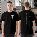 Black loose-fit short-sleeve round-neck polyester T-shirt for men and women, summer leisure style