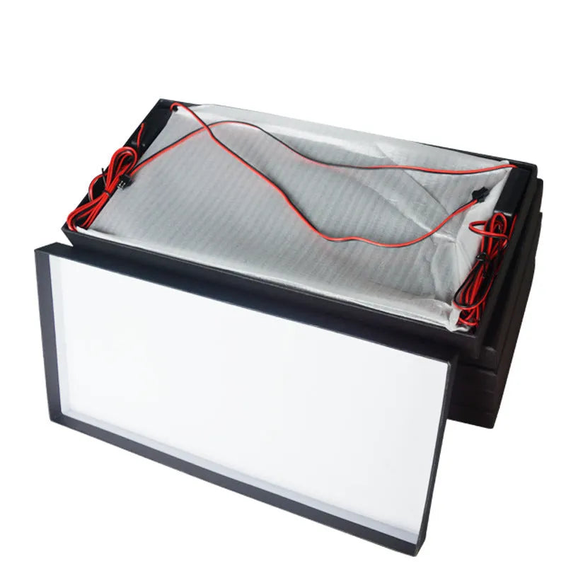 Two LED truck licence plate lights with flat thin light bars for uniform brightness