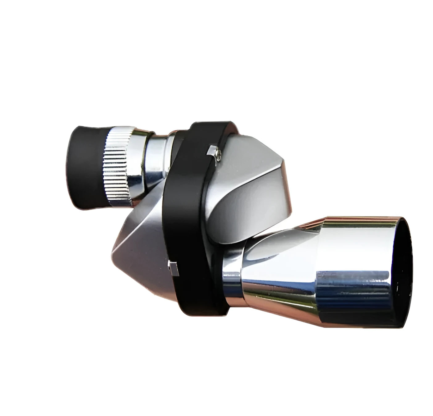 Compact aluminium monocular telescope with 8x20mm lenses and foldable rubber eyecup