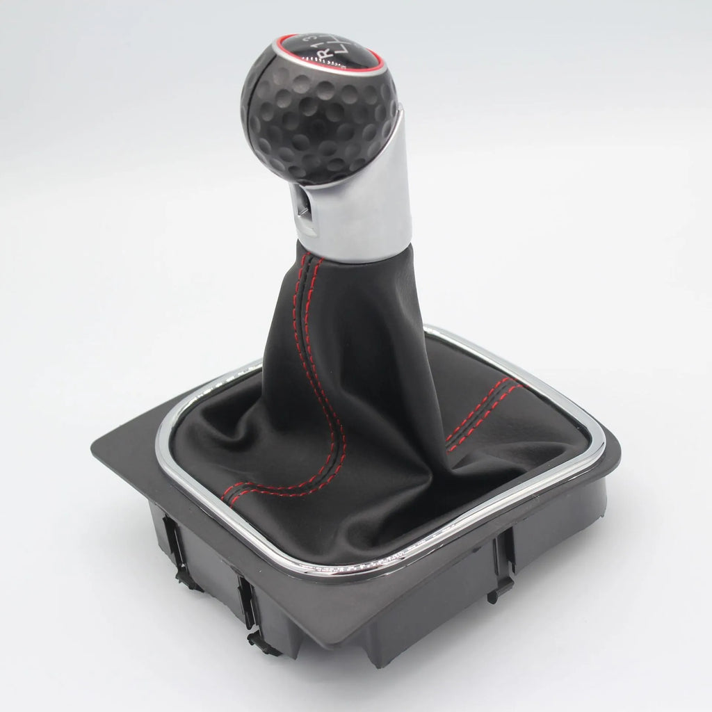 Leather automobile gear lever handball for Volkswagen Golf models with 12mm fitting diameter