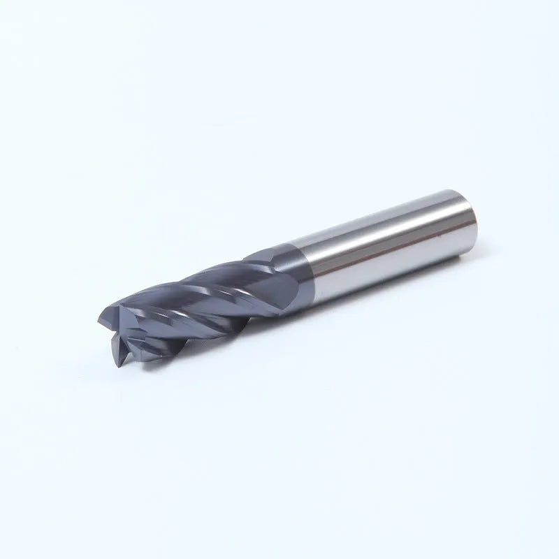 Carbide milling cutter with spiral cutting edge and straight shank