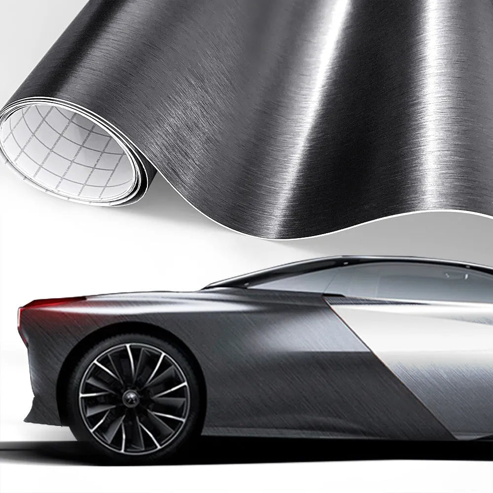 Glossy black 5D carbon fiber vinyl film roll for car wrap customisation