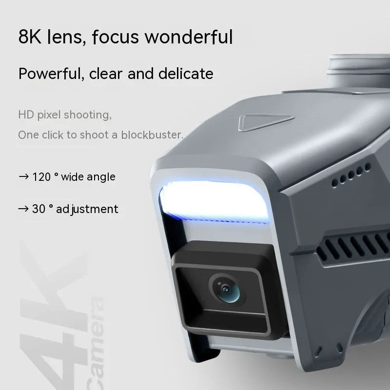 Four-channel single paddle helicopter drone with 8K dual camera and optical flow auto-follow in colour L1 Single Paddle