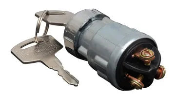Copper ignition switch with key for trucks, forklifts and agricultural vehicles