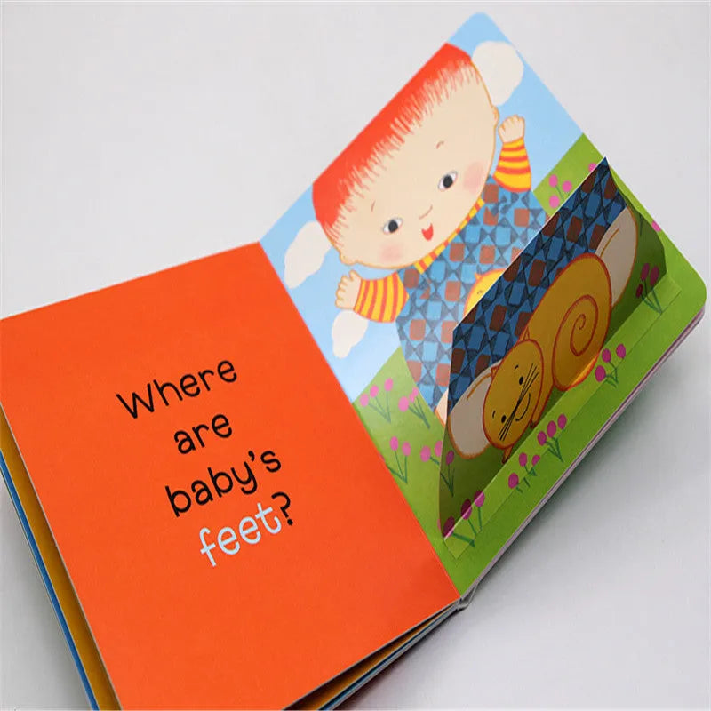 Dear Baby Picture Book Where Is the Belly Button by Karen Katz, 19x16.5cm cardboard cover showing a baby with hands on belly