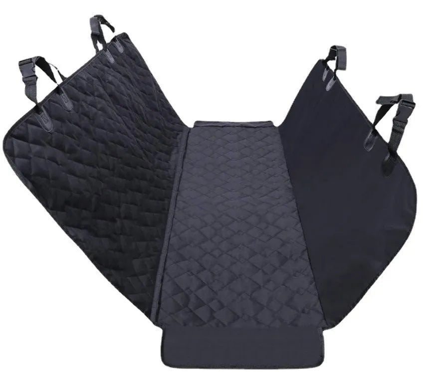 Waterproof car pet kennel rear seat cushion for dogs, 54 by 58 inches, cloth material, in black colour
