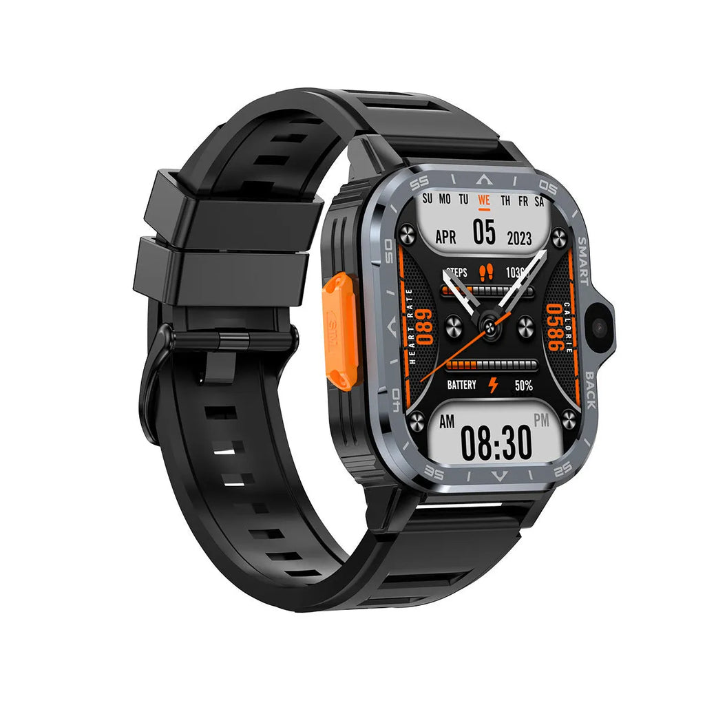 Student smart watch with TFT screen, Bluetooth calling, heart rate monitoring, NFC, Black colour variant