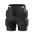 Adult hip protection pad in BA103 Black for roller skating and skiing with NBR foam impact absorption
