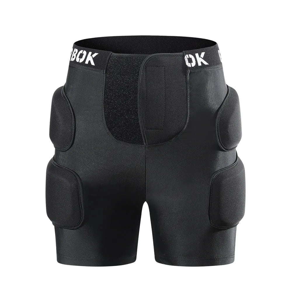 Adult hip protection pad in BA103 Black for roller skating and skiing with NBR foam impact absorption