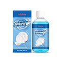 237ml bottle of dishwasher detergent aid for stain and oil removal on plates and kitchenware.