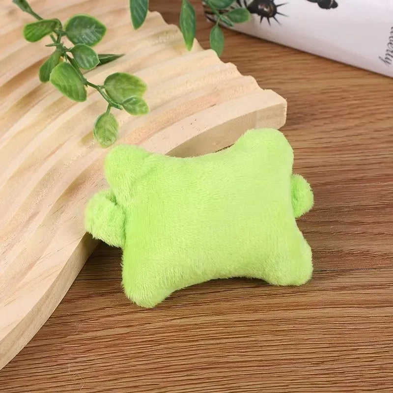 Plush wrist protector mouse pad in blue, green, or pink colours for comfortable typing support