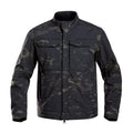 Bone Frog Peak Breaker soft shell mountaineering jacket in black camouflage