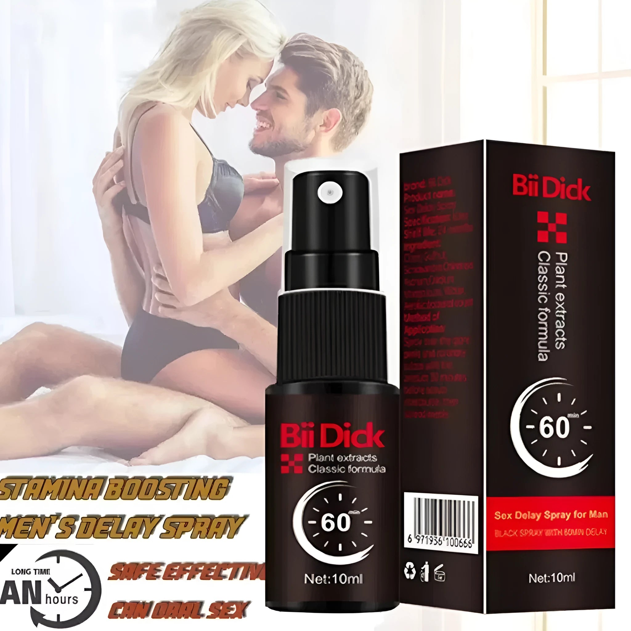 Bii Dick Man Delay Spray 10ml compact bottle for men's care