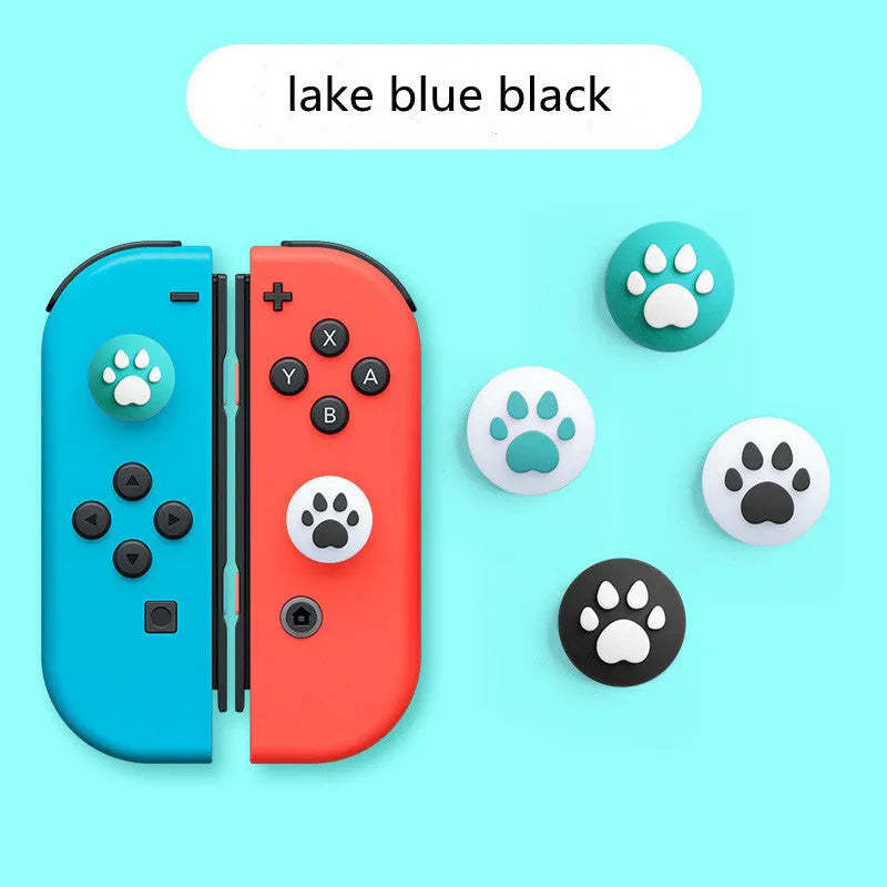 Four silicone rocker caps for Nintendo Switch Lite Joycon controllers with cat claw texture