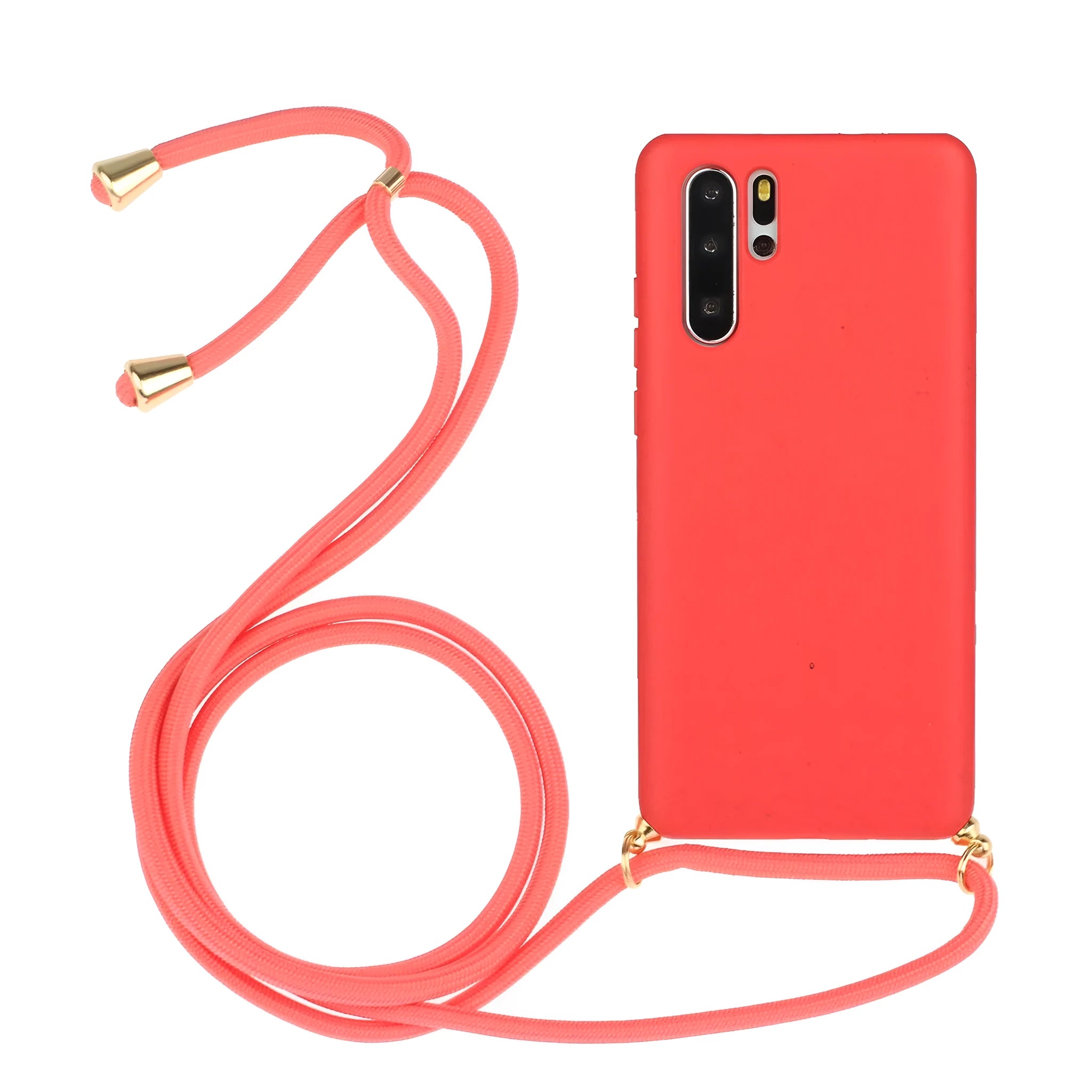 Huawei P30 phone case with wrist strap lanyard and floral design in multiple colour options.
