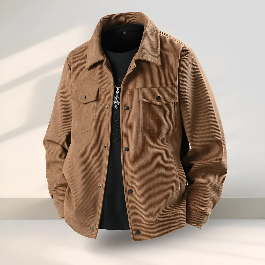 Men's slim-fit Lycra coat in polyvinyl alcohol fibre available in black, coffee, green or white colours