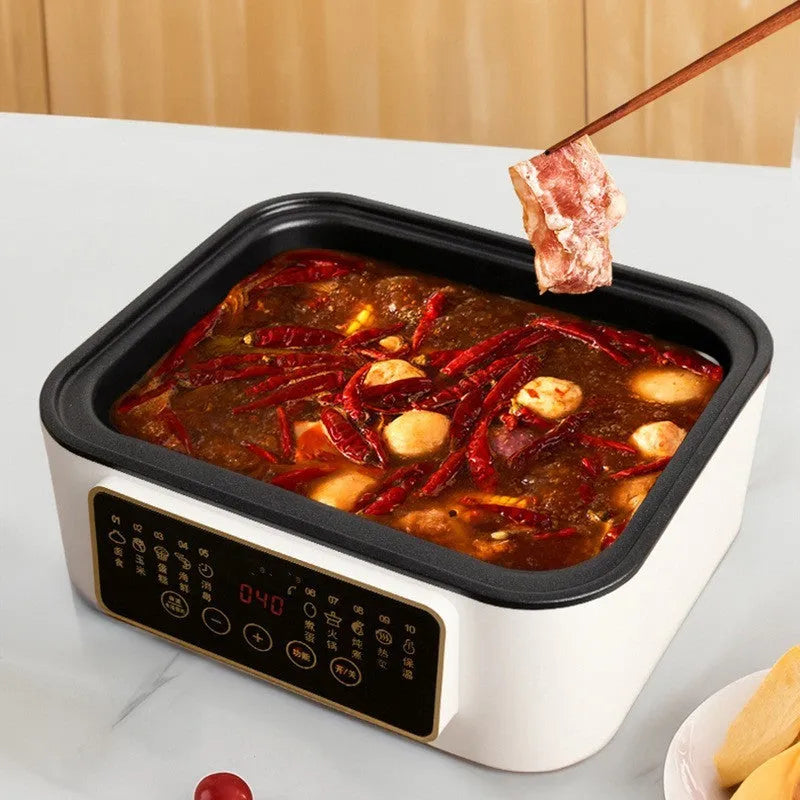 28L stainless steel electric food steamer with steaming rack and PP liner