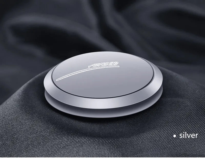 Car aromatherapy ornament aluminium alloy 59mm diameter black colour adjustable scent