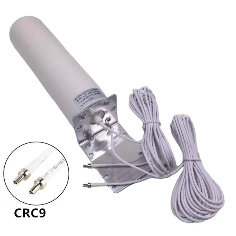 4G LTE router antenna with 12dBi gain for outdoor use, supports 698-960MHz and 1710-2700MHz bands