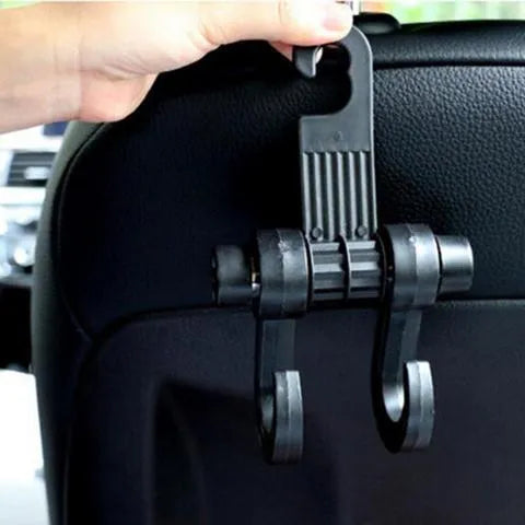 Polypropylene car seat hook vehicle hanger 17x6x11cm with three hooks