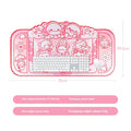 Hexagonal dragon crane machine mouse pad with cartoon anime design measuring 75×40cm