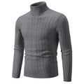 Men's slim fit turtleneck pullover in chenille fabric available in multiple colours