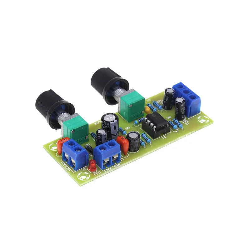 Single power supply 10-24V super dynamic bass boost front stage audio board with FR-4 PCB