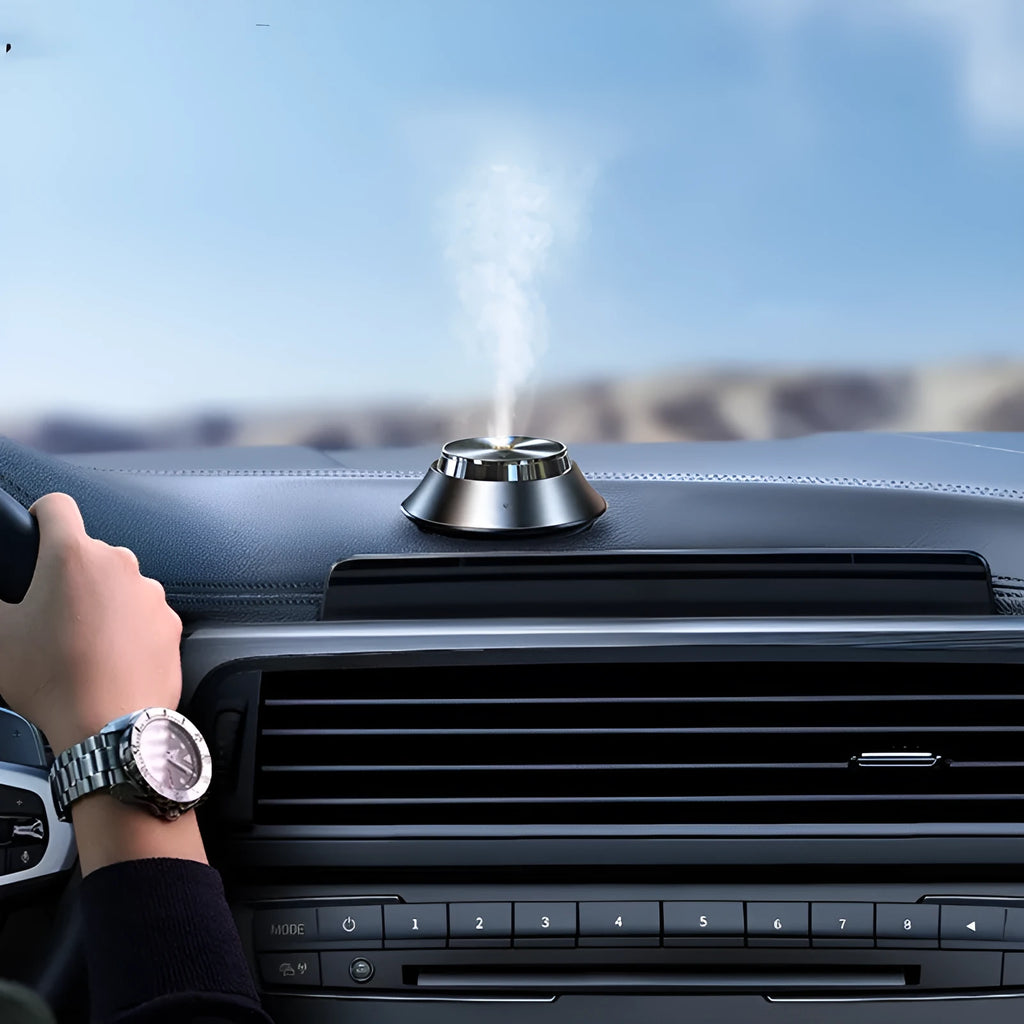 Black metal butterfly car aromatherapy air purifier with USB connection