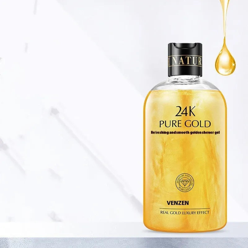 24k Clean Foam Gold Body Wash 550ml with 24K gold and milk extract