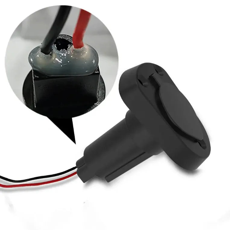 Yacht anchor light ring lamp socket with stainless steel pole and ABS plastic base