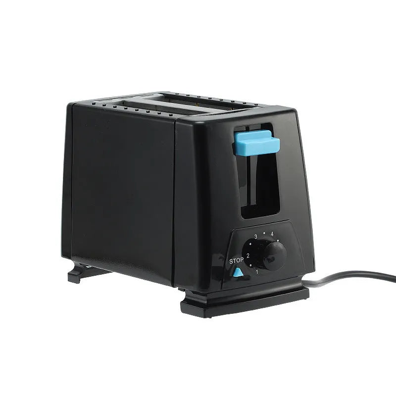 650W fully automatic metal toaster sandwich breakfast bread maker in silver with touch button