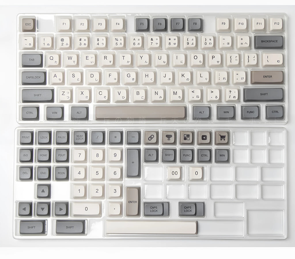 XDA PBT 139-key sublimation opaque mechanical keyboard keycap set with English legends for multiple layouts