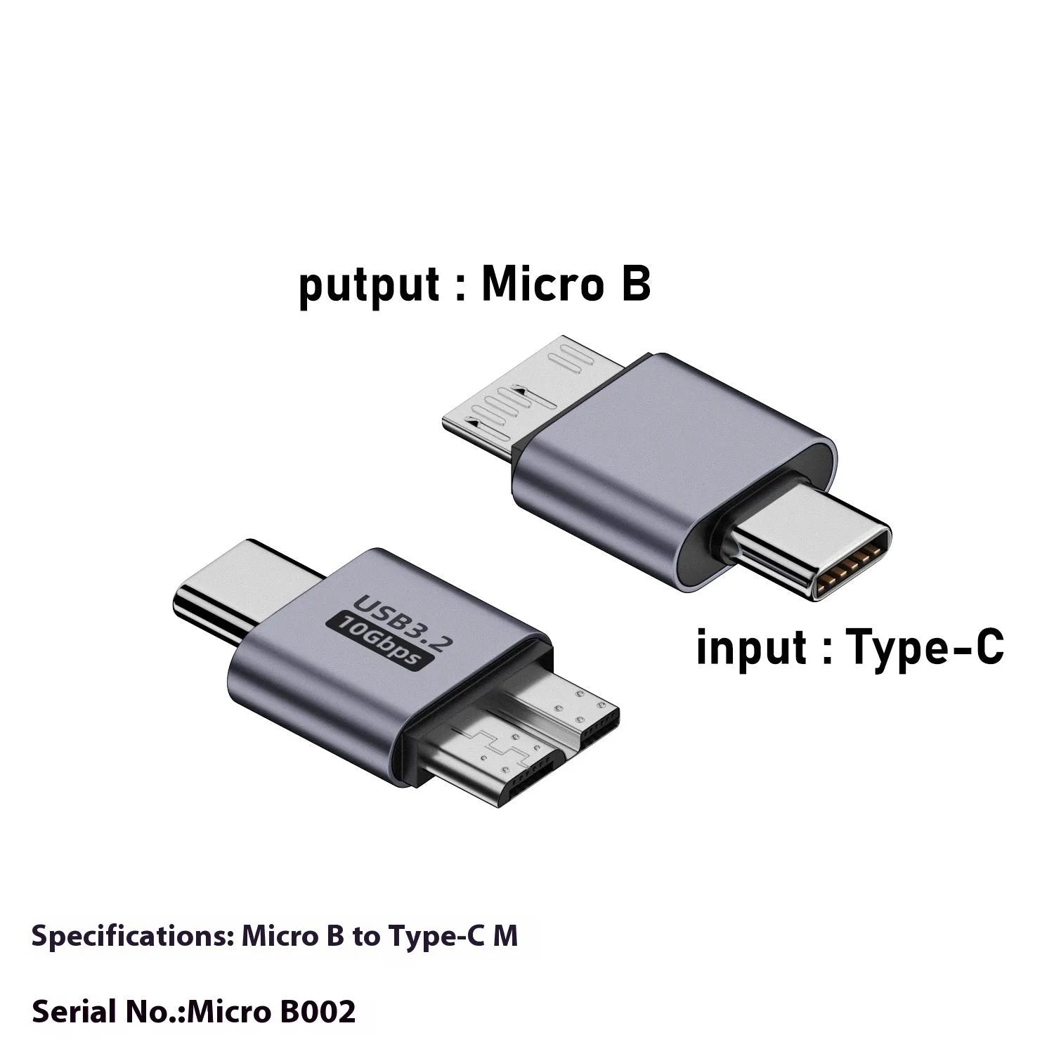 Micro B adapter converter showing Type-C and USB to Micro B connection options for charging and data transfer
