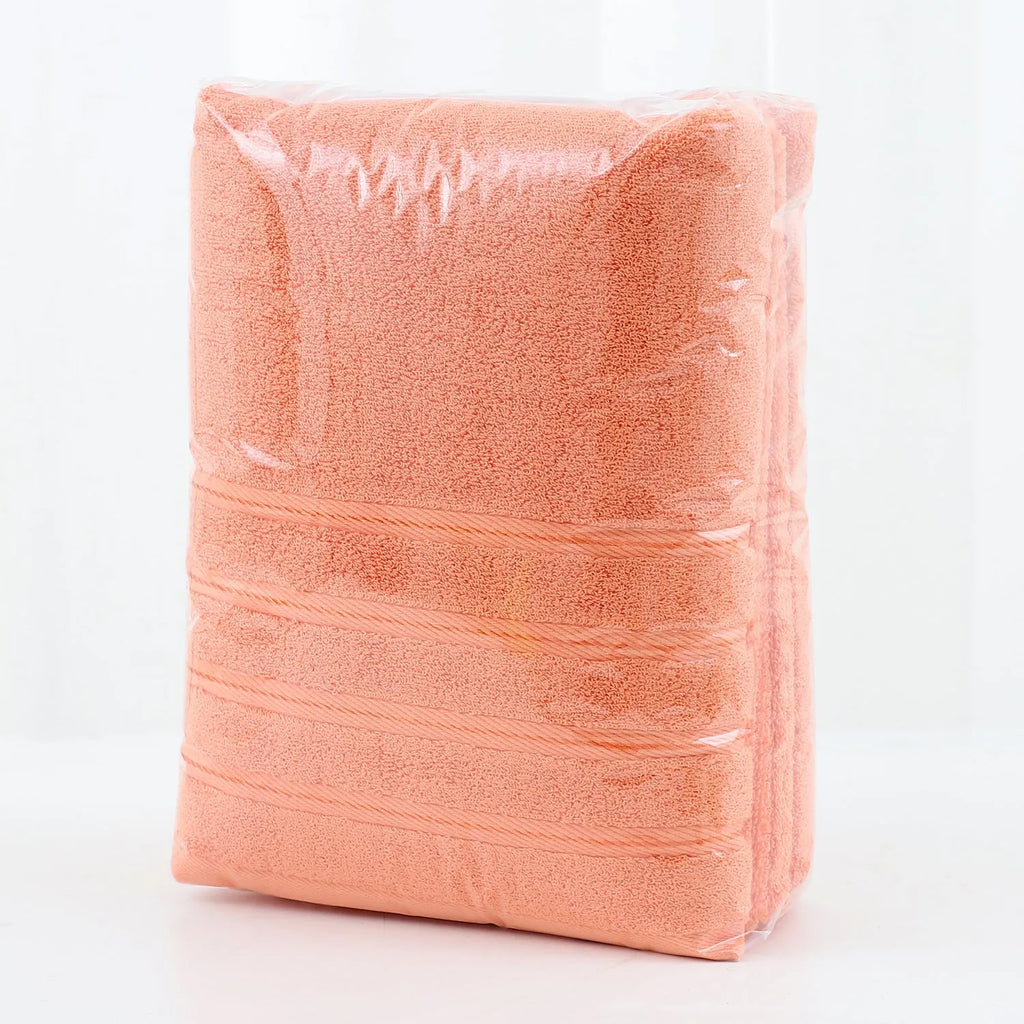 Cotton towel set six-piece in twill black and other colours with combed cotton material