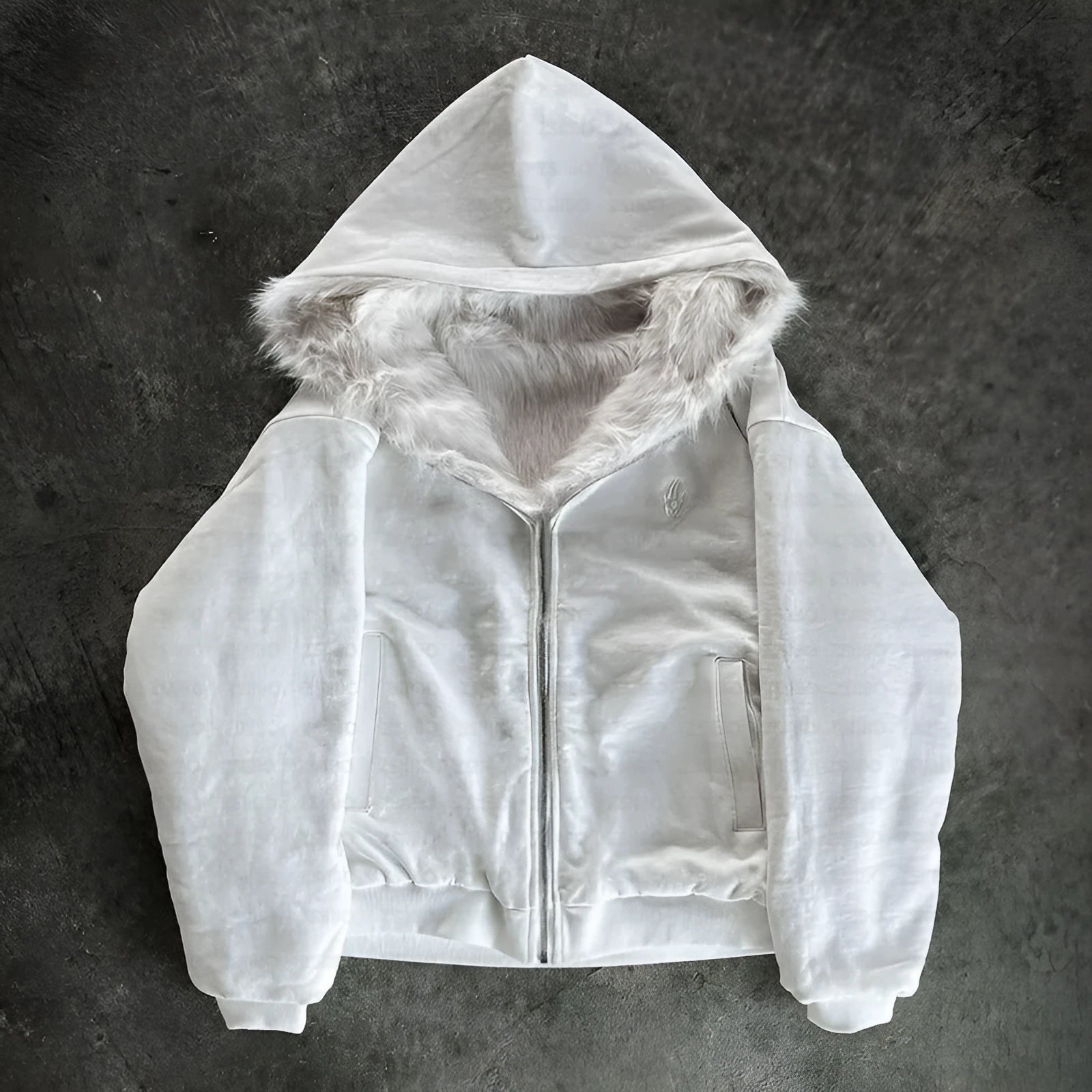 Black or white casual baggy coat with long sleeves and loose cardigan fit