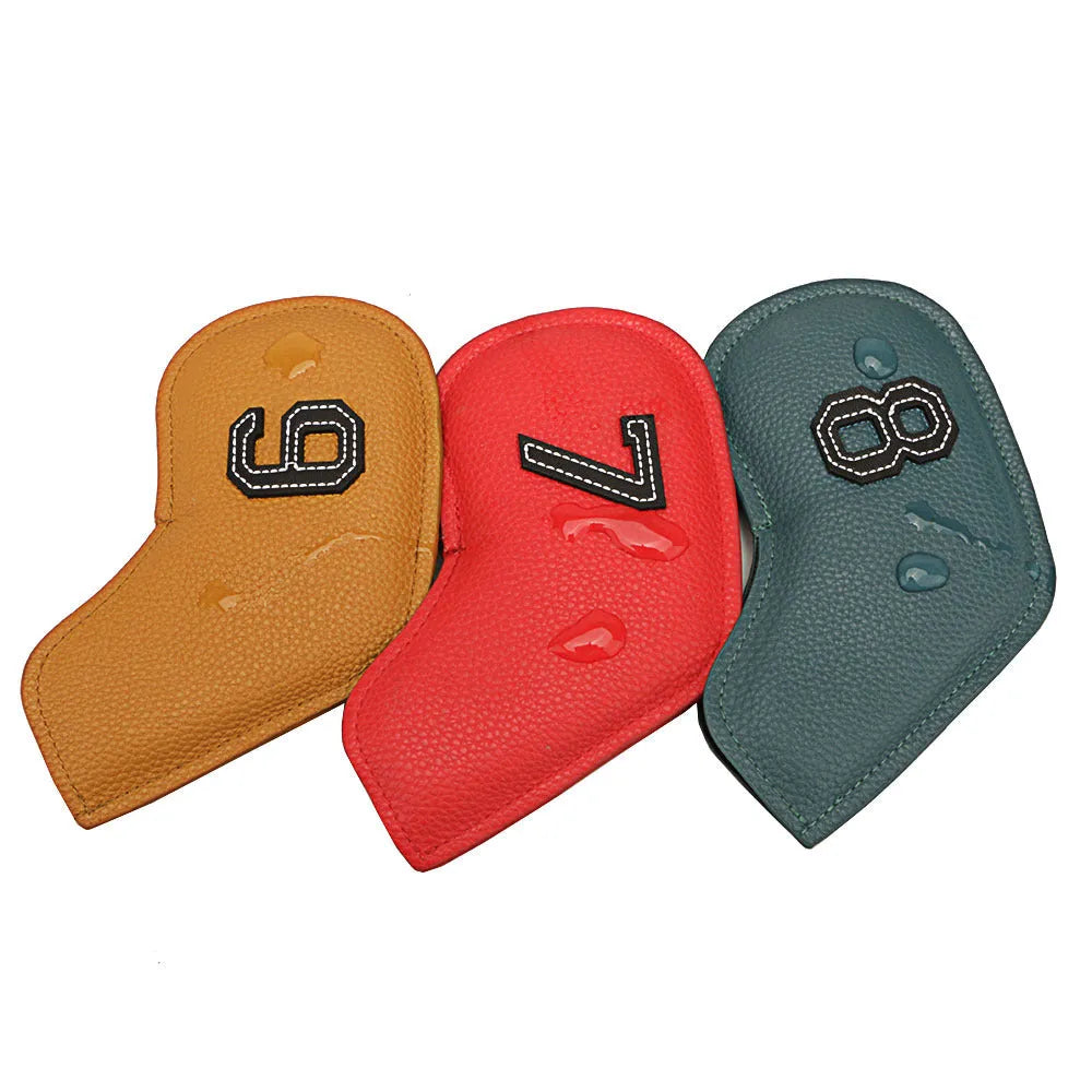 10 digital printed golf club headcovers in various colours and patterns for complete club protection