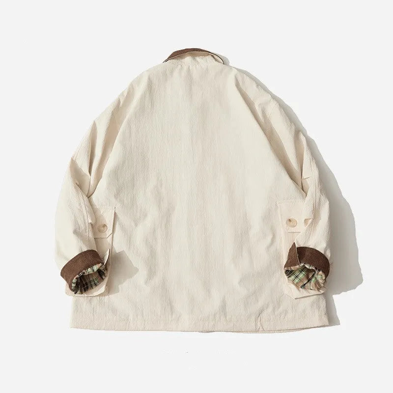 Men's and women's solid colour casual jacket with side seam pockets in polyester fabric
