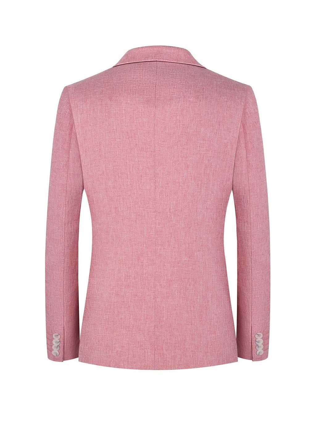 Men's western style casual suit two-piece set in pink or light blue with Asian sizing