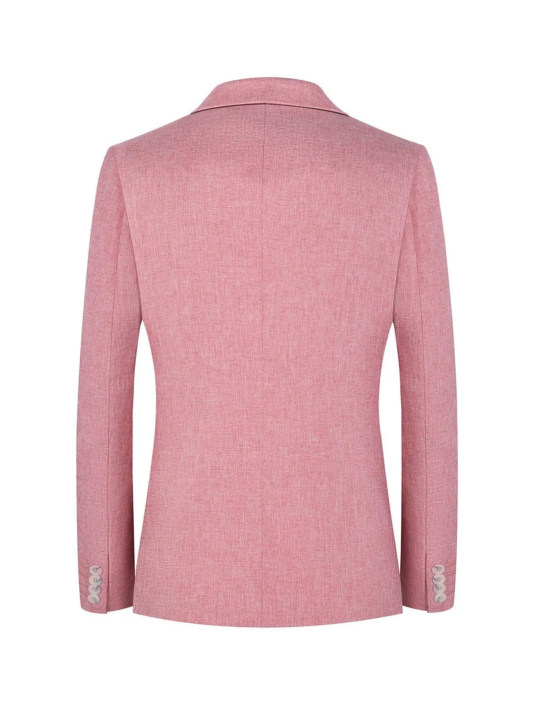 Men's western style casual suit two-piece set in pink or light blue with Asian sizing