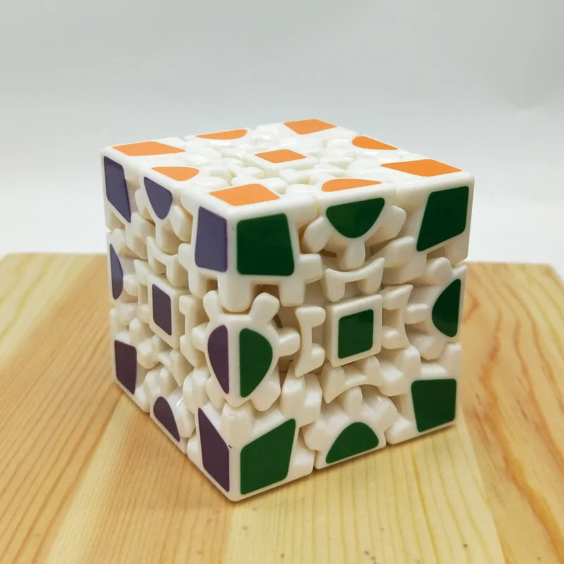 Gear Cube third-order magic Rubik's cube plastic intelligence puzzle with gear mechanism, available in first or second generation