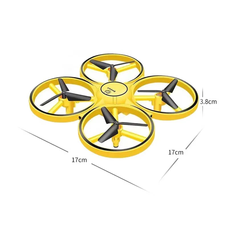 Intelligent gesture sensing flying saucer toy in ABS plastic, 17x17x4.5cm, for children aged 7-14