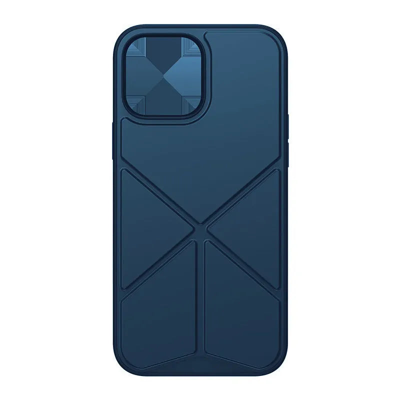 Black and blue Element Stand TPU back cover case for iPhone 13, 13 Pro, and 13 Pro Max.