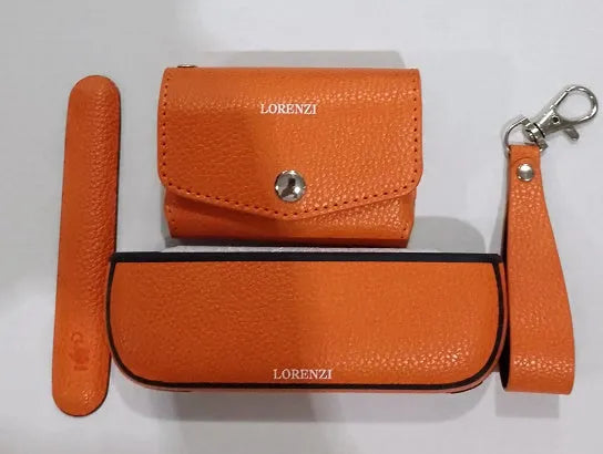 Leopard print or yellow jewellery storage protective bag with zip closure and soft inner lining