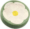 Green round cat scratcher bowl with sisal surface measuring 39cm diameter