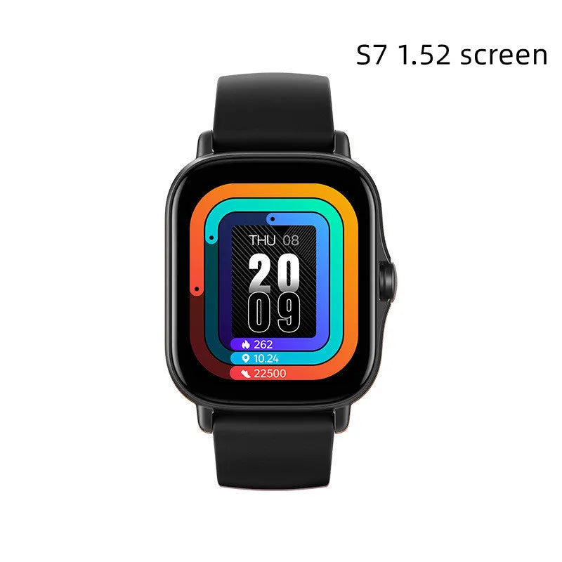 GT20 black smartwatch with alloy case and silicone strap showing touch screen display.