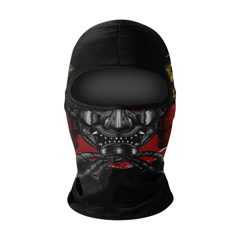 Summer breathable full face sun protection headgear in ice silk fabric, polyester, average size, available in multiple colours