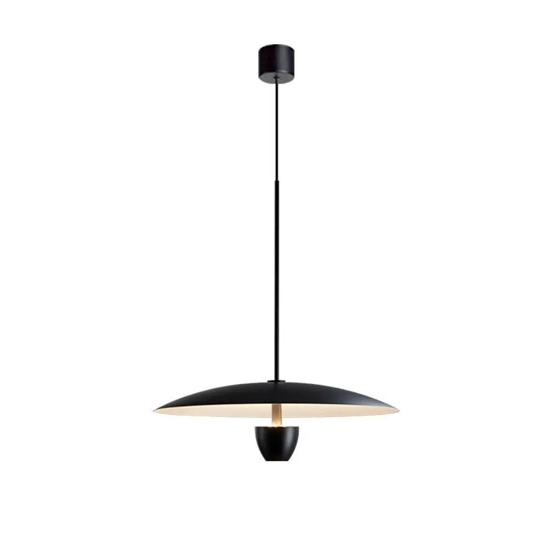 Modern minimalist black chandelier with Nordic design for dining room or bedroom