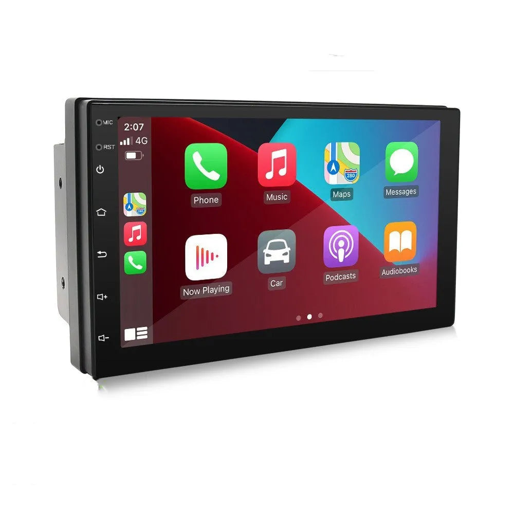 Universal black car MP5 player with 7-inch screen for GPS navigation and radio