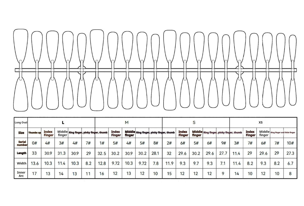 European American Y2G antique gothic fake nail tips in frosted seal finish with long water drop design, 40 pieces